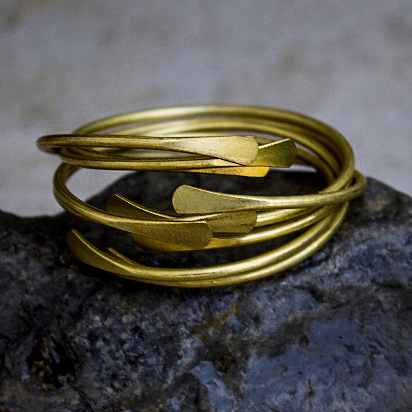Brass Stacking Bangles Bracelets