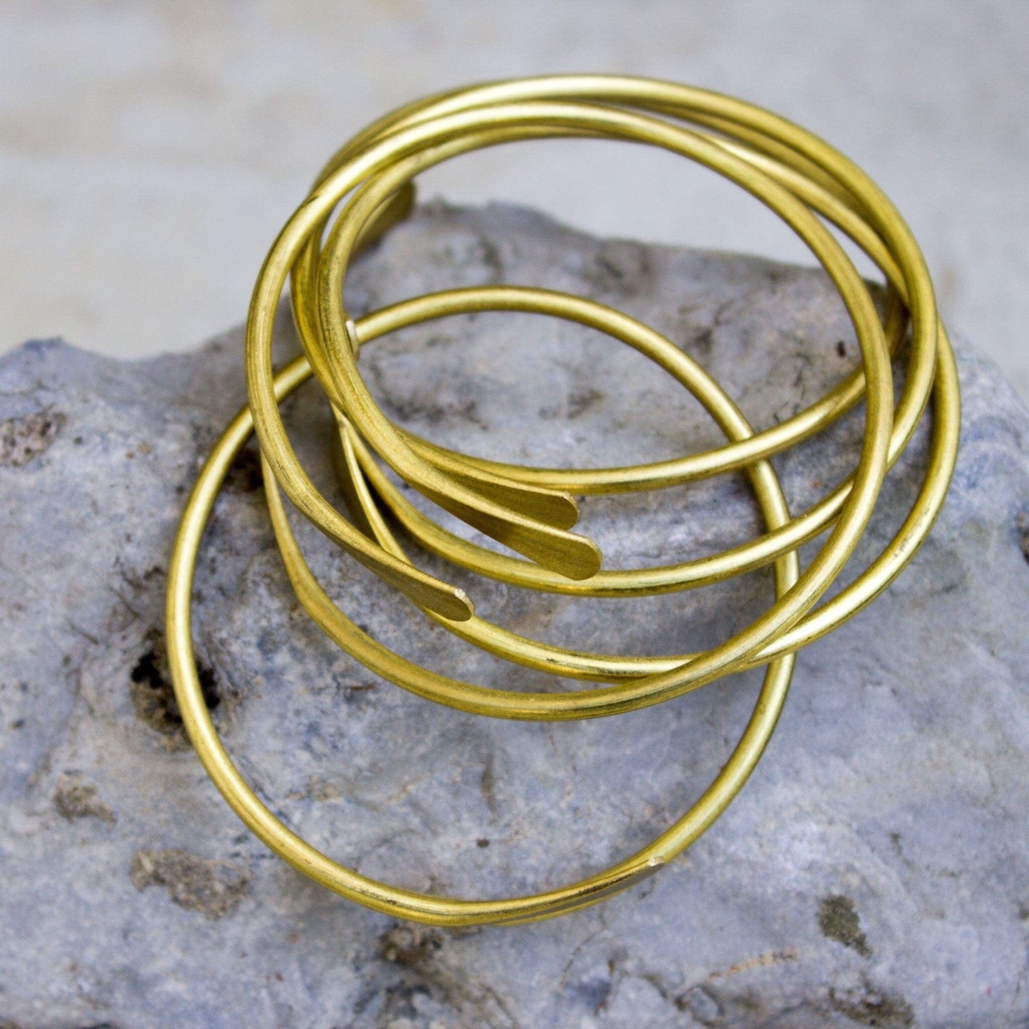 Brass Stacking Bangles Bracelets