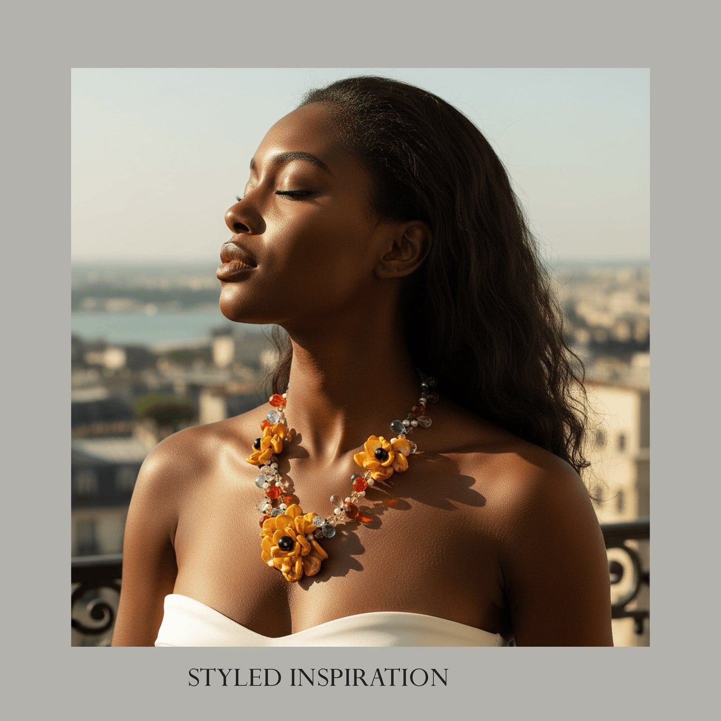 Golden Bloom Statement Necklace Necklaces