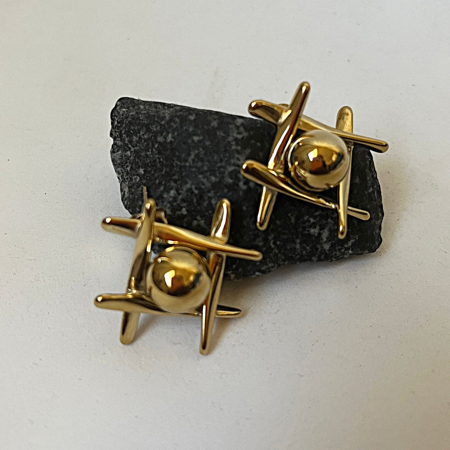 Stud Hashtag Earrings Earrings