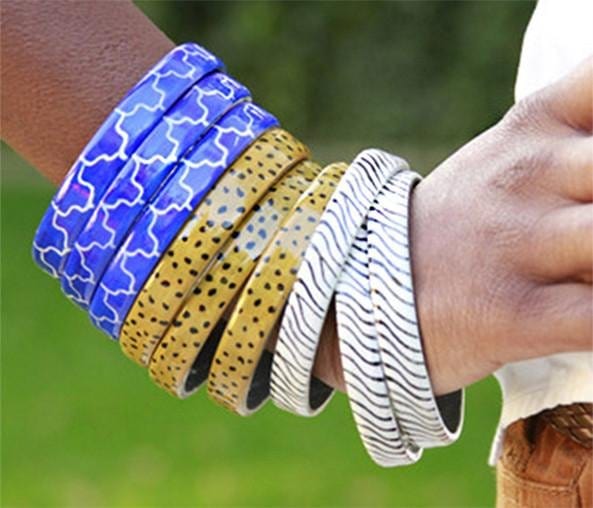 Delia Painted bangles - Banglez Bazar
