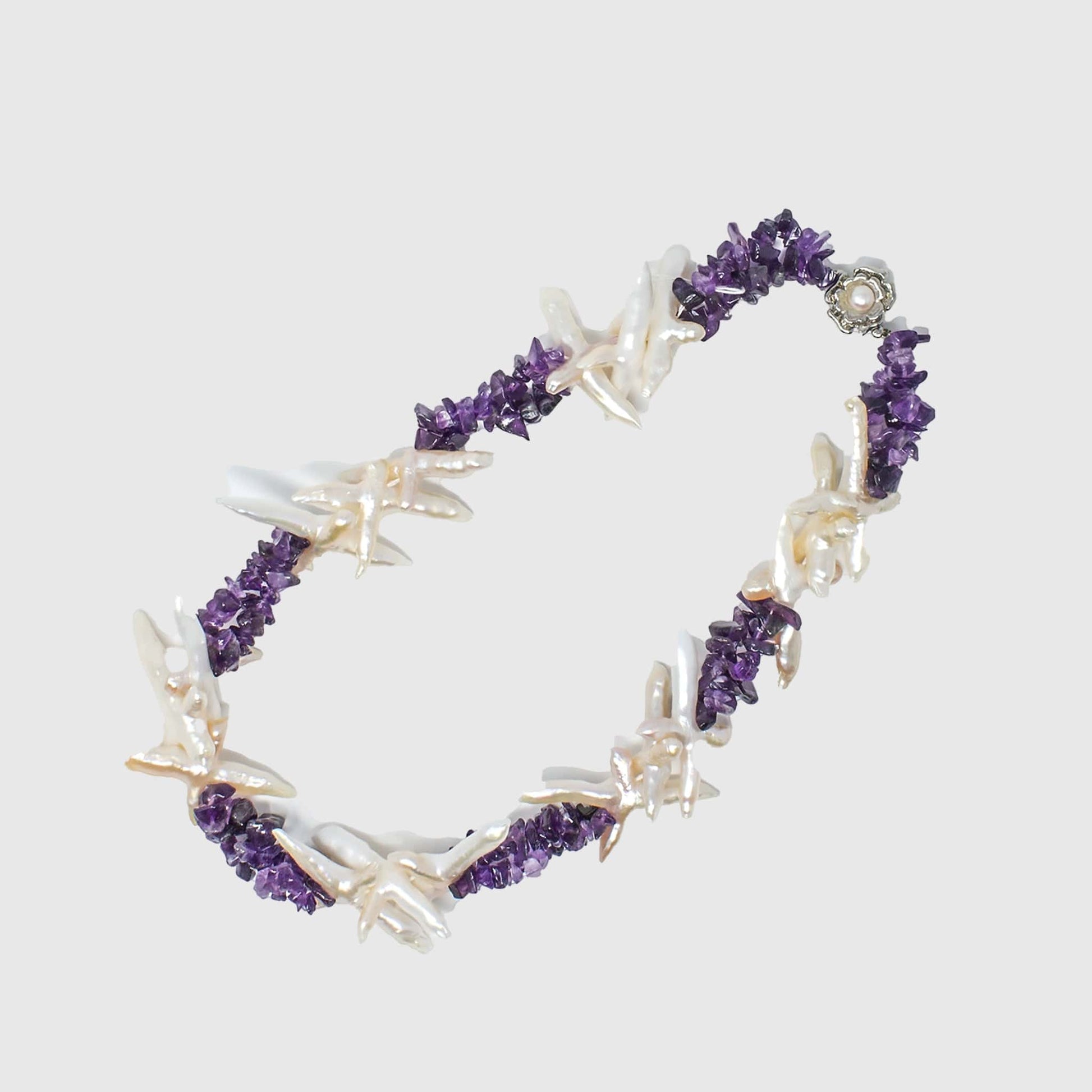 Amethyst X Necklace Necklaces