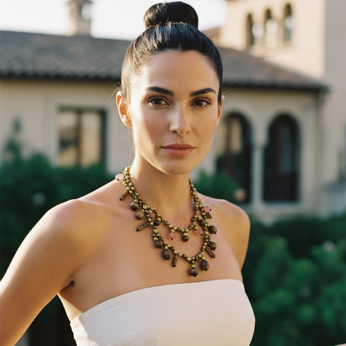 Bronzia Flow Necklace tiger eye stone necklace