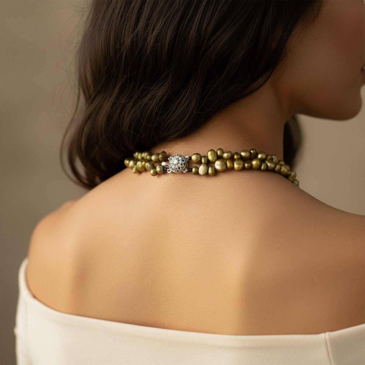 Bronzia Flow Necklace tiger eye stone necklace