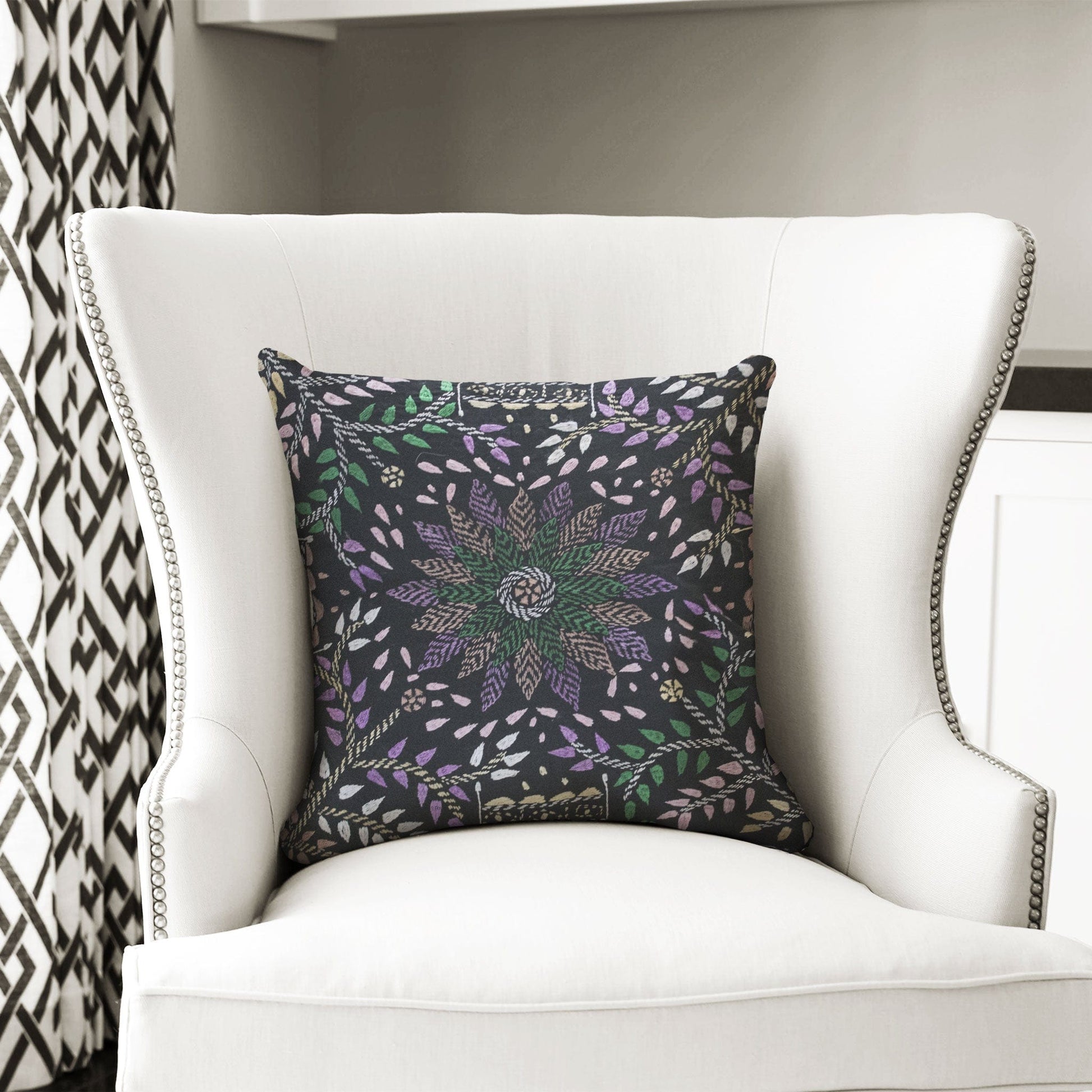 Delia  Cotton Cushion Cover Chair & Sofa Cushions