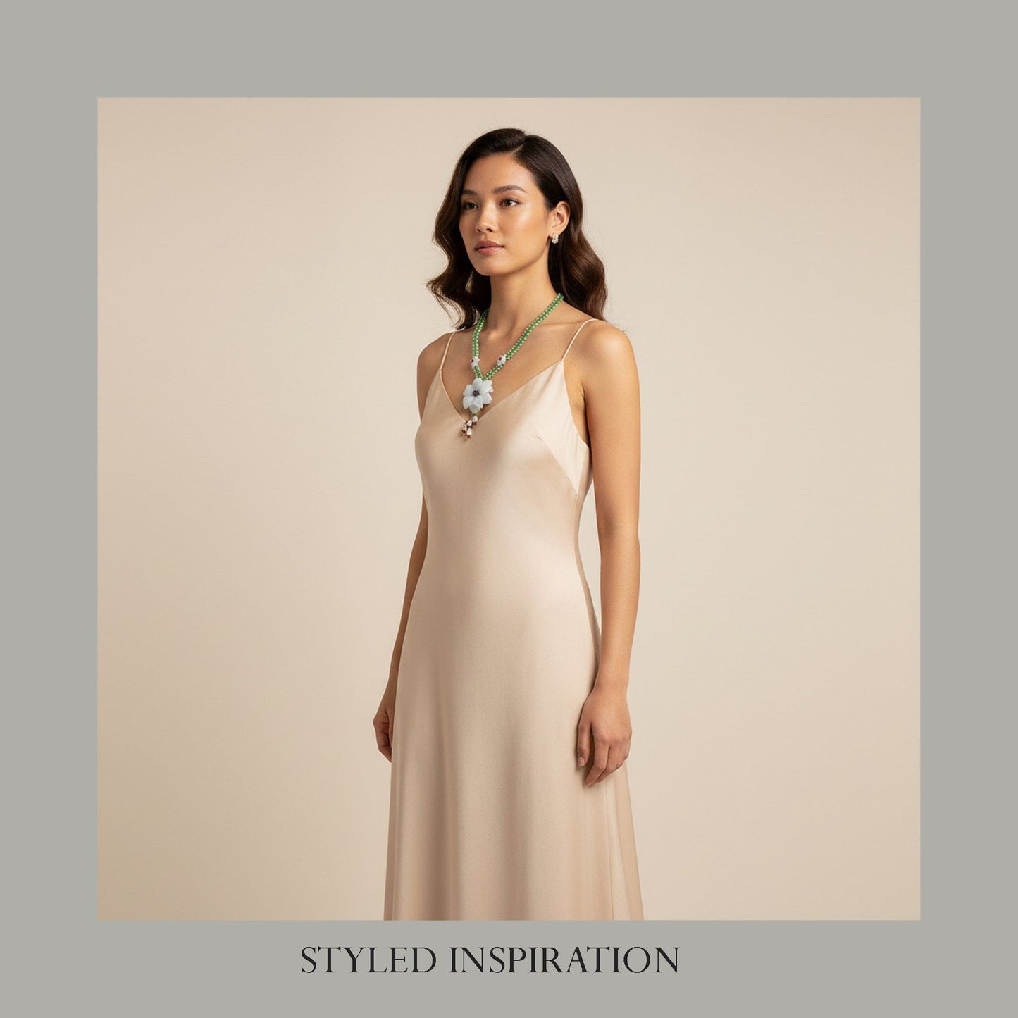 Dewdrop Jade Statement Necklace Necklaces