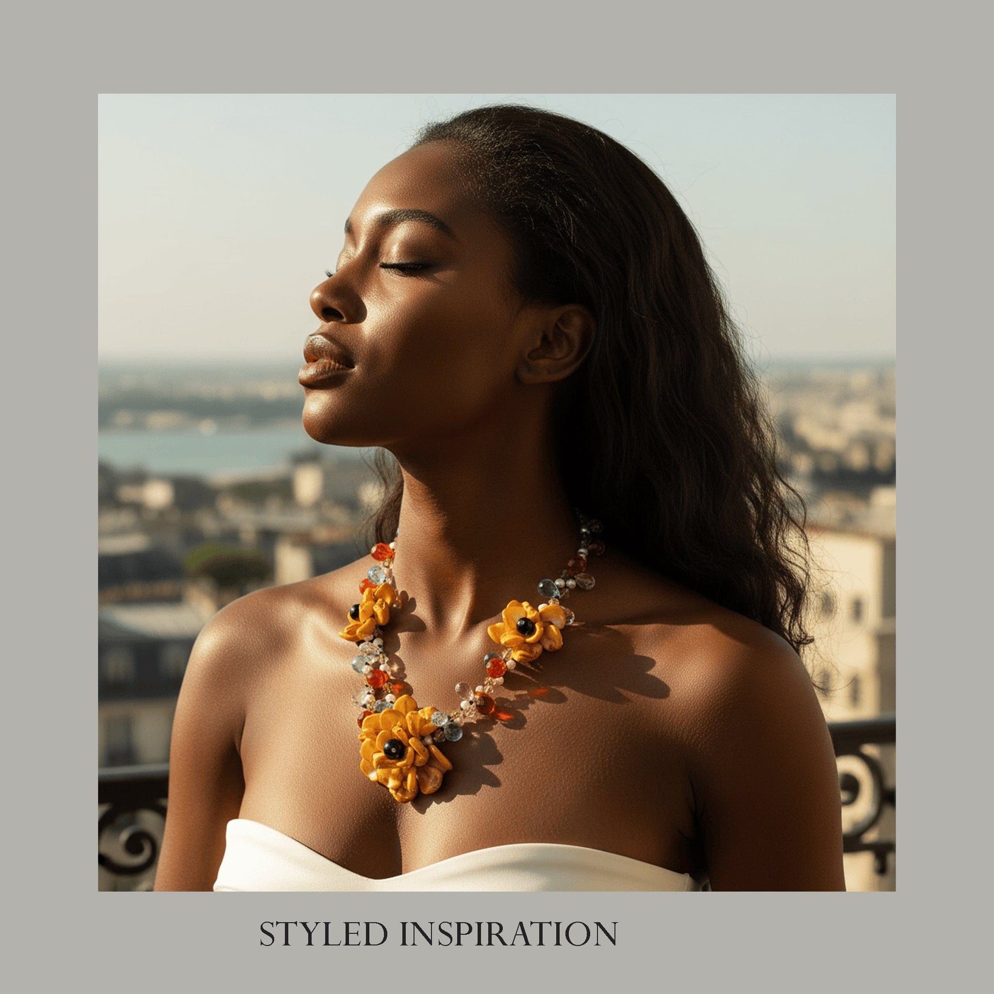 Golden Bloom Statement Necklace Necklaces