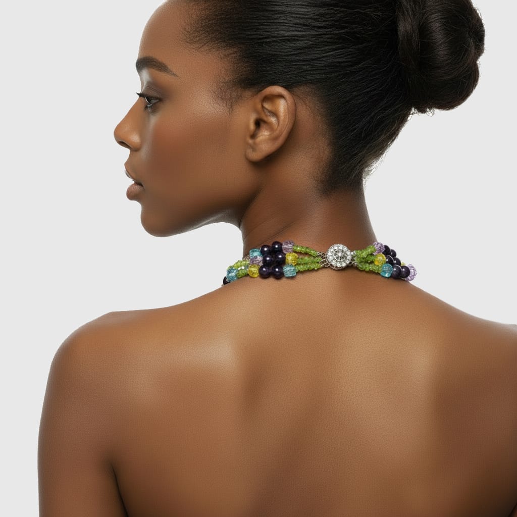 Honey Amethyst Statement Necklace Necklaces
