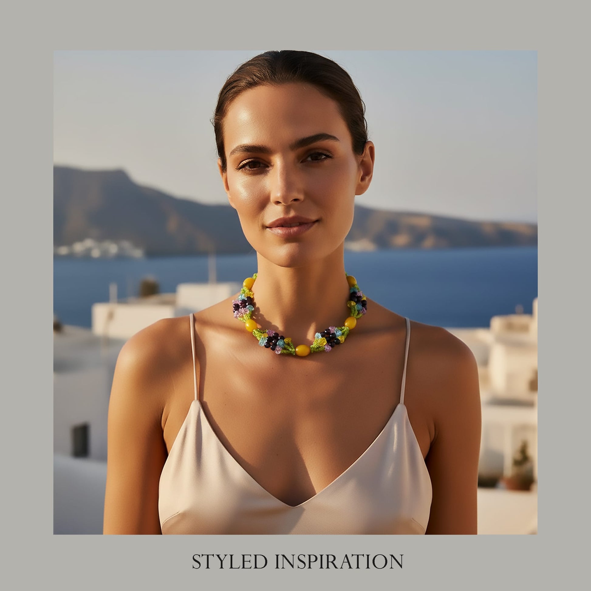 Honey Amethyst Statement Necklace Necklaces