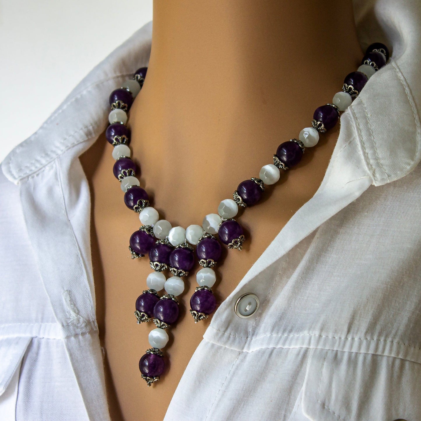 Lavender Moon Statement Necklace Necklaces