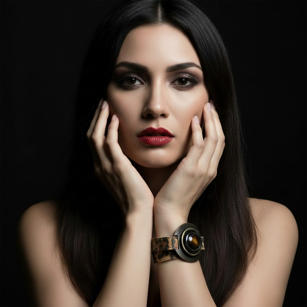 Madonna Leather Statement Bracelet Bracelets