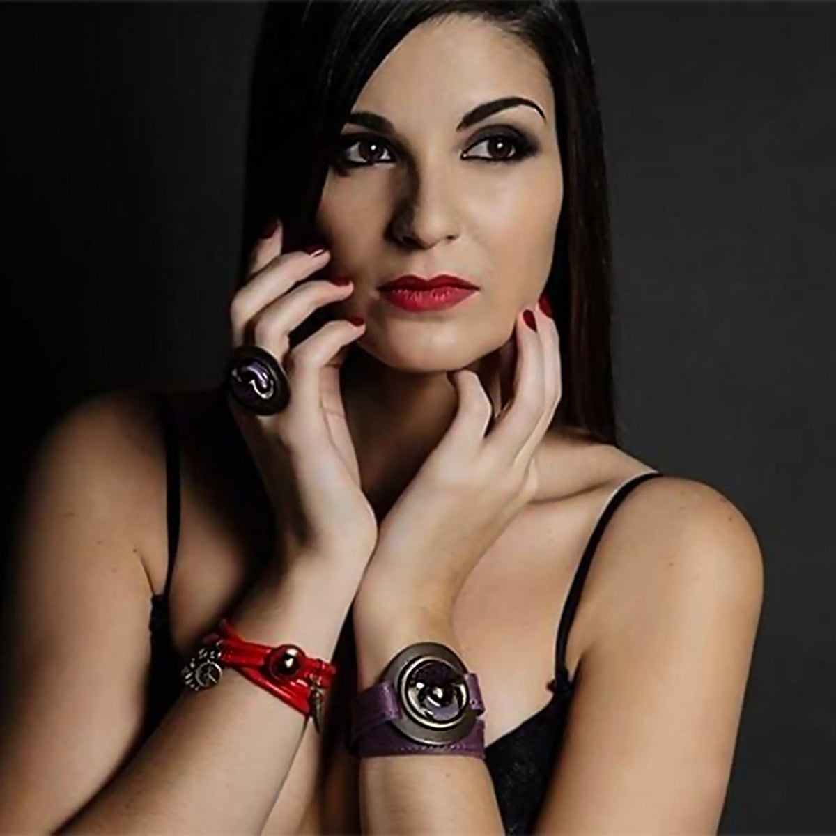 Madonna Leather Statement Bracelet Bracelets