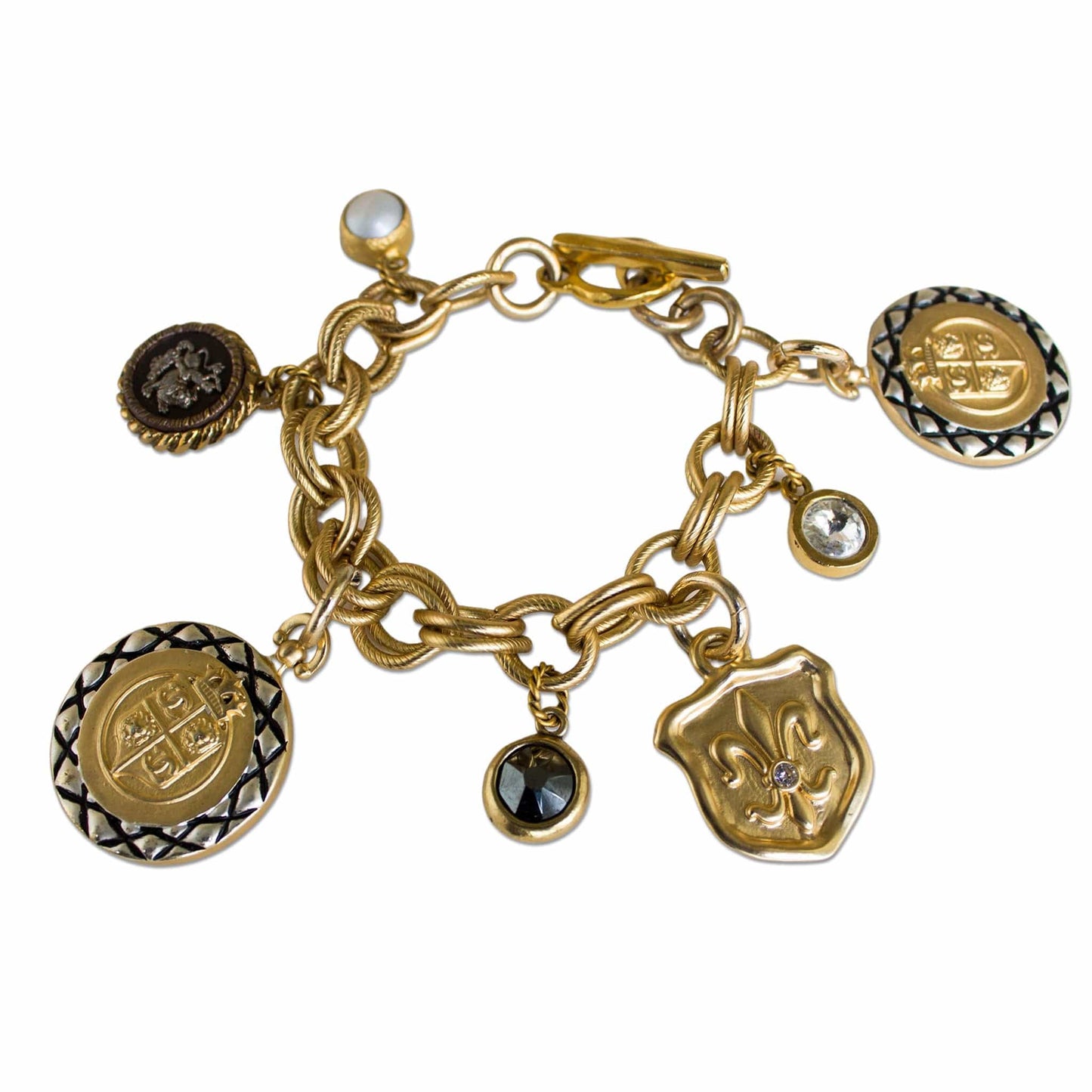 Or et Lune Charm Bracelet Bracelets