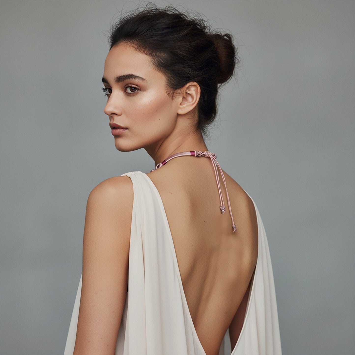 Rosewater jade Necklace