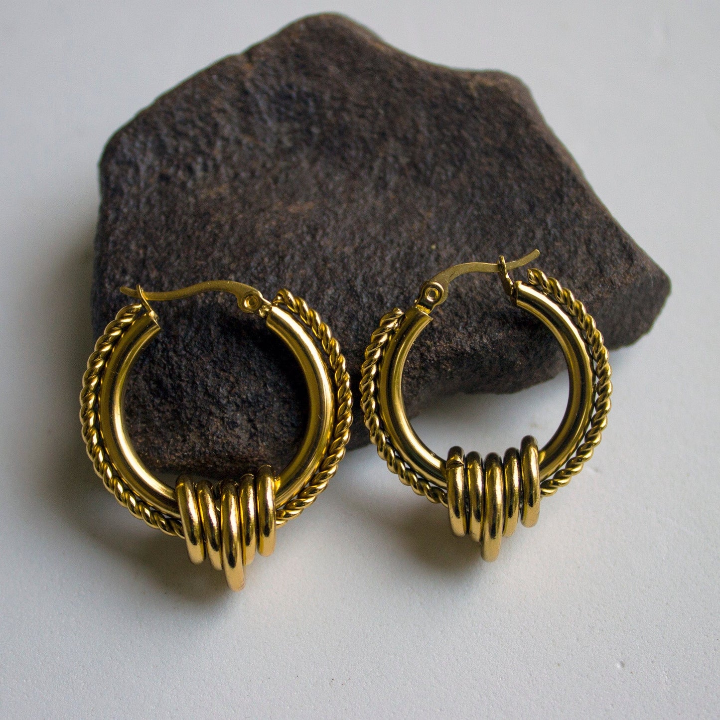 Swann Hoop Earrings