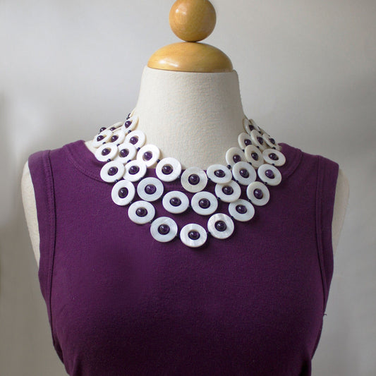 Amethyst Shell Necklace