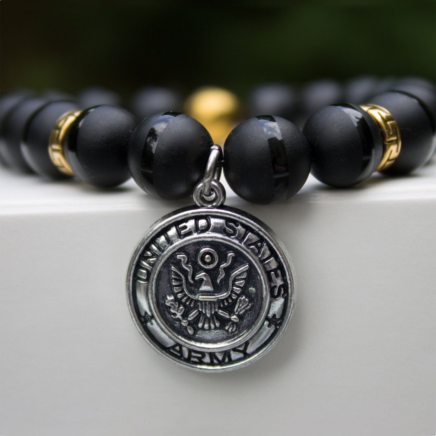 Army Gemstone Men's bracelet Jewelry