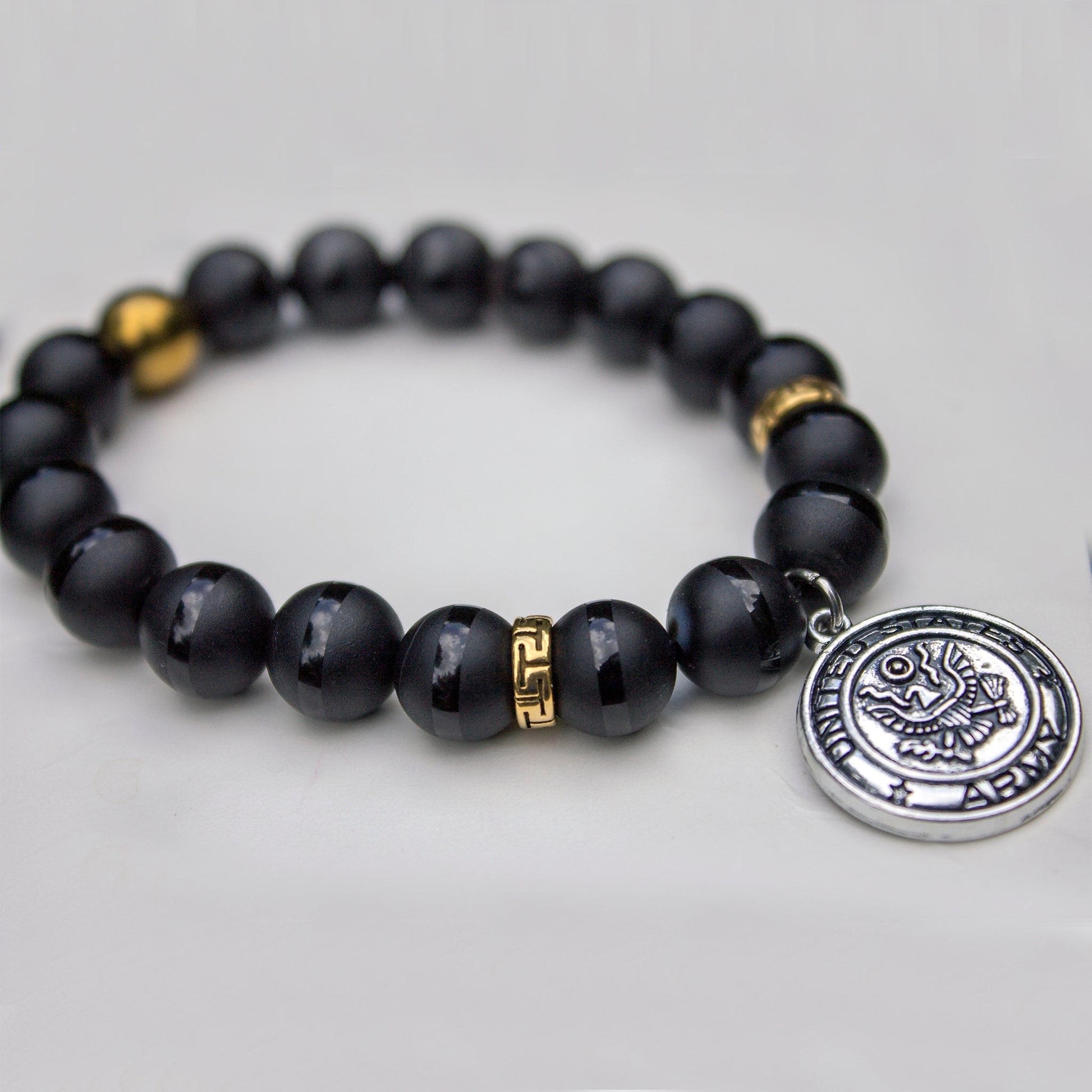 Army Gemstone Men's bracelet Jewelry