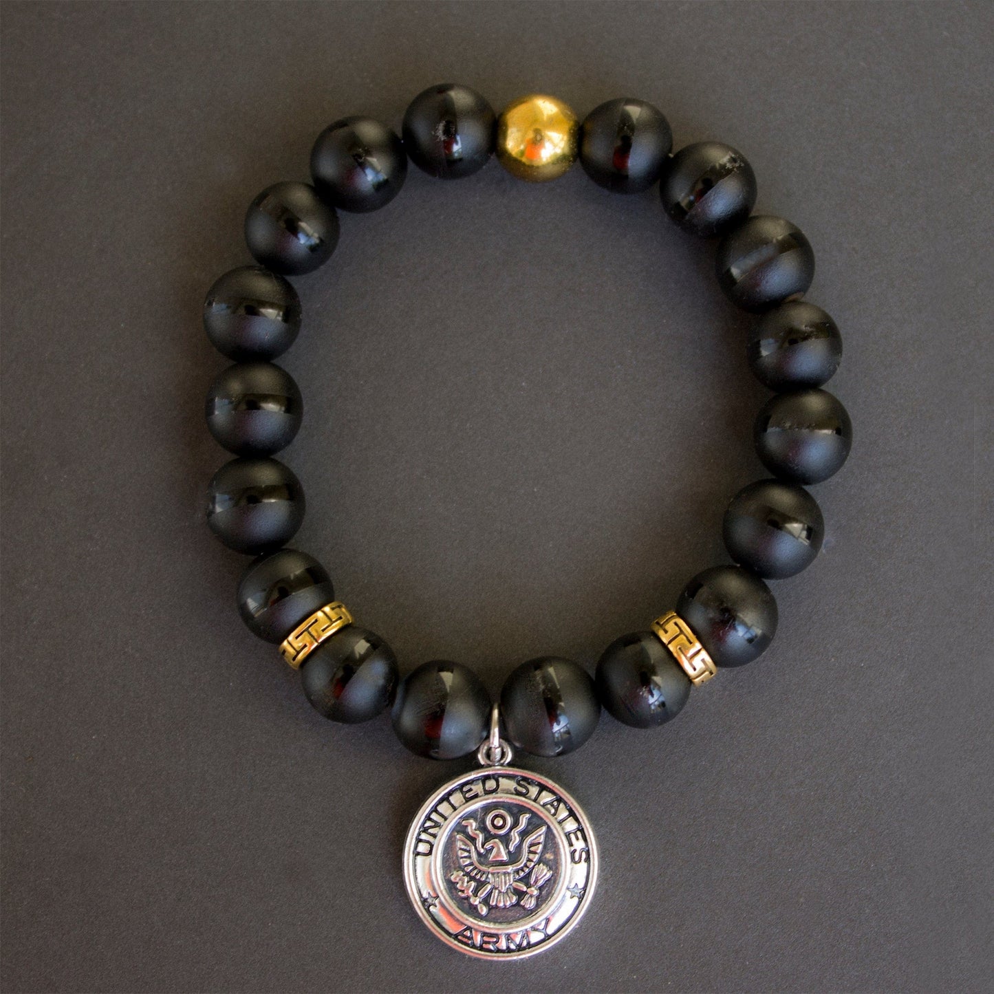 Army Gemstone Men's bracelet Jewelry