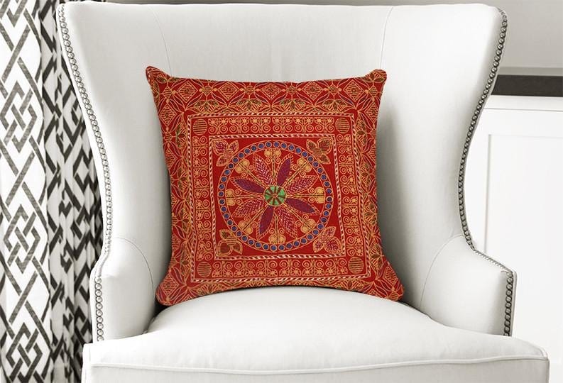 Block Print Cushion Cover - Banglez Bazar