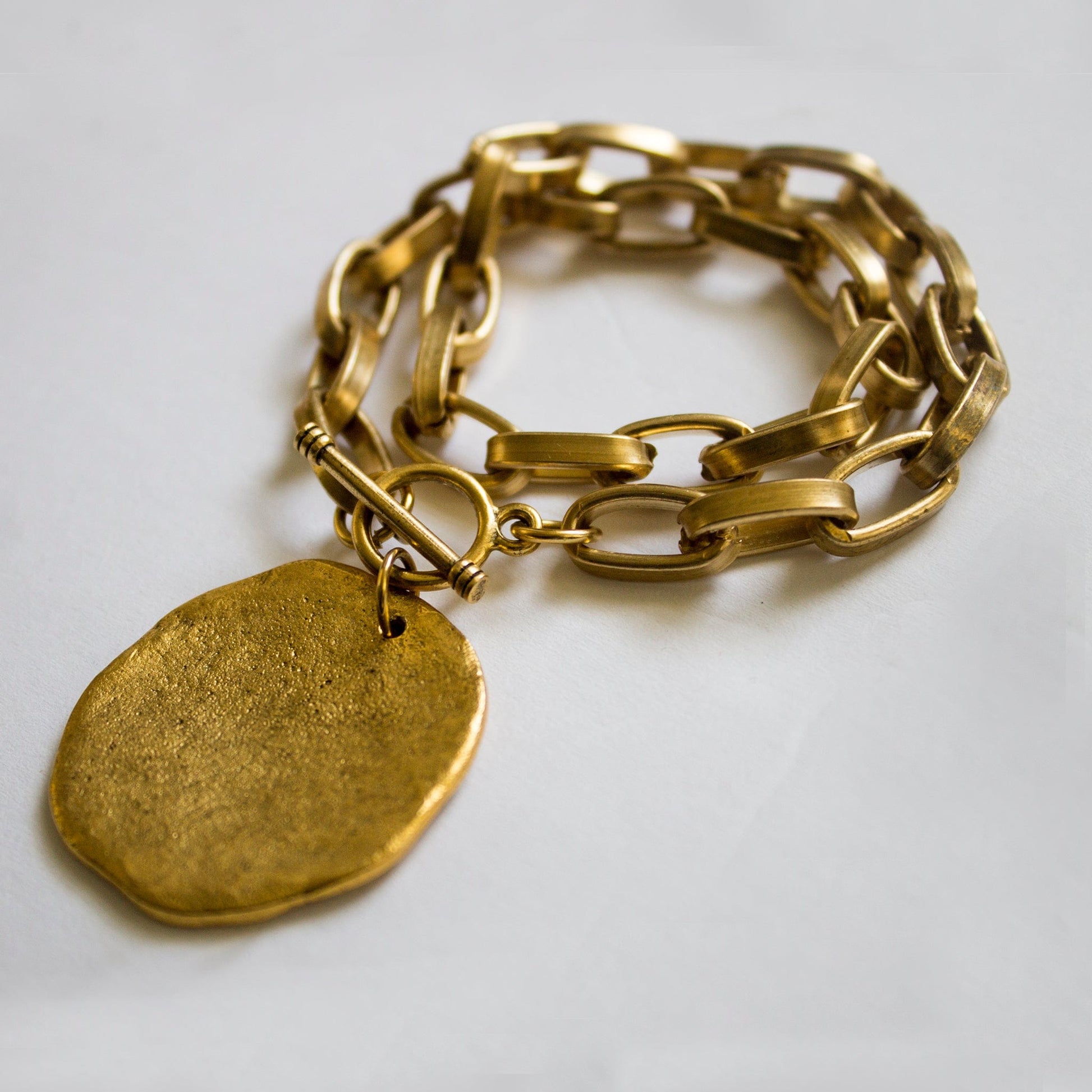 Brass Wrap Link bracelet Jewelry