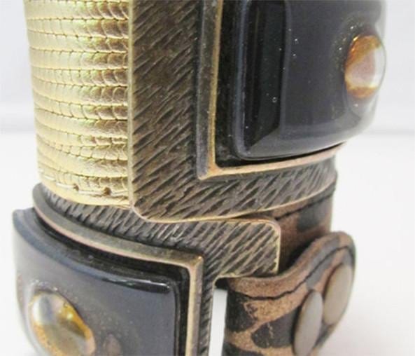 Caren Leather Cuff - Banglez Bazar