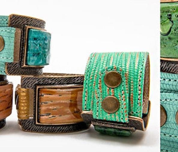 Caren Leather Cuff - Banglez Bazar