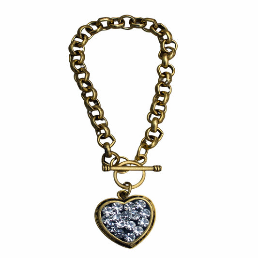 Crystal Link Charm bracelet Jewelry