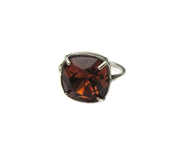 Elegance Crystal Topaz Ring - Banglez Bazar
