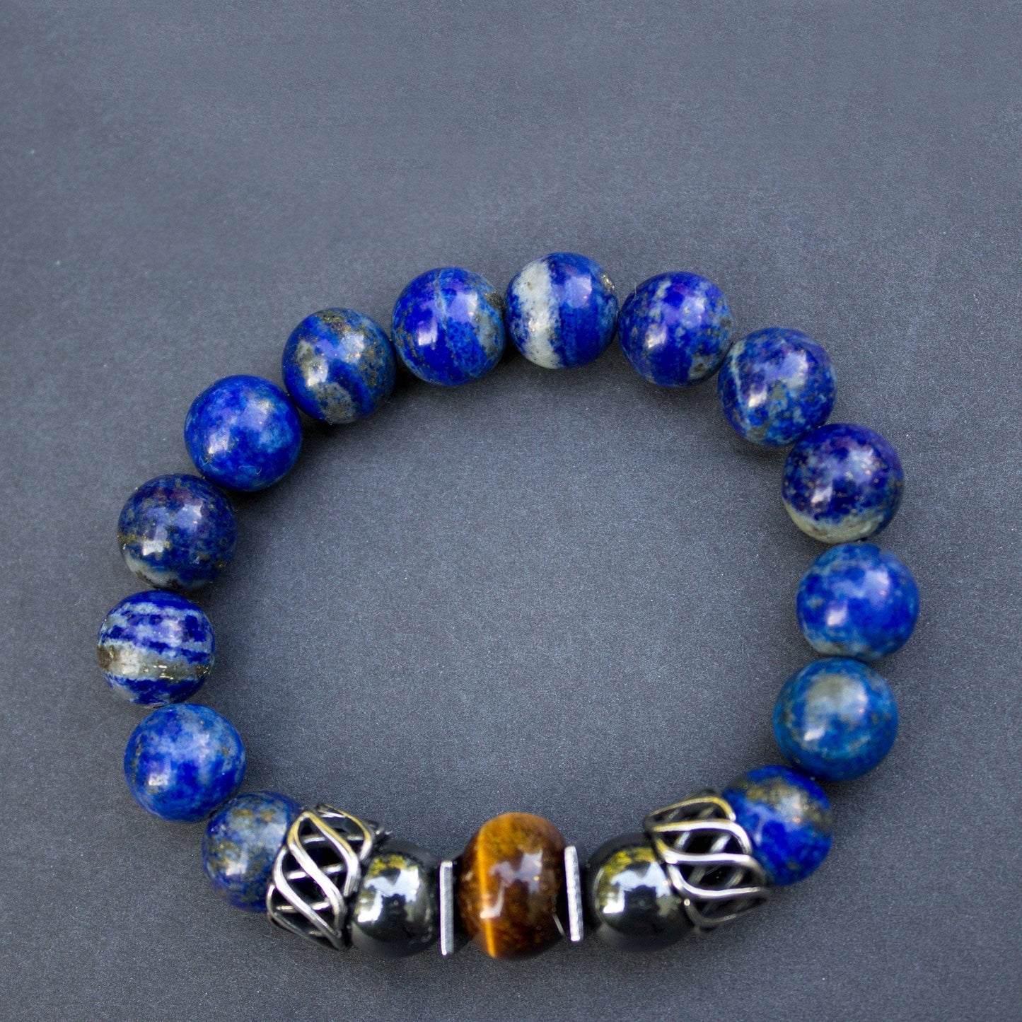 Lapis Lazuli Gemstones Men's bracelet Jewelry