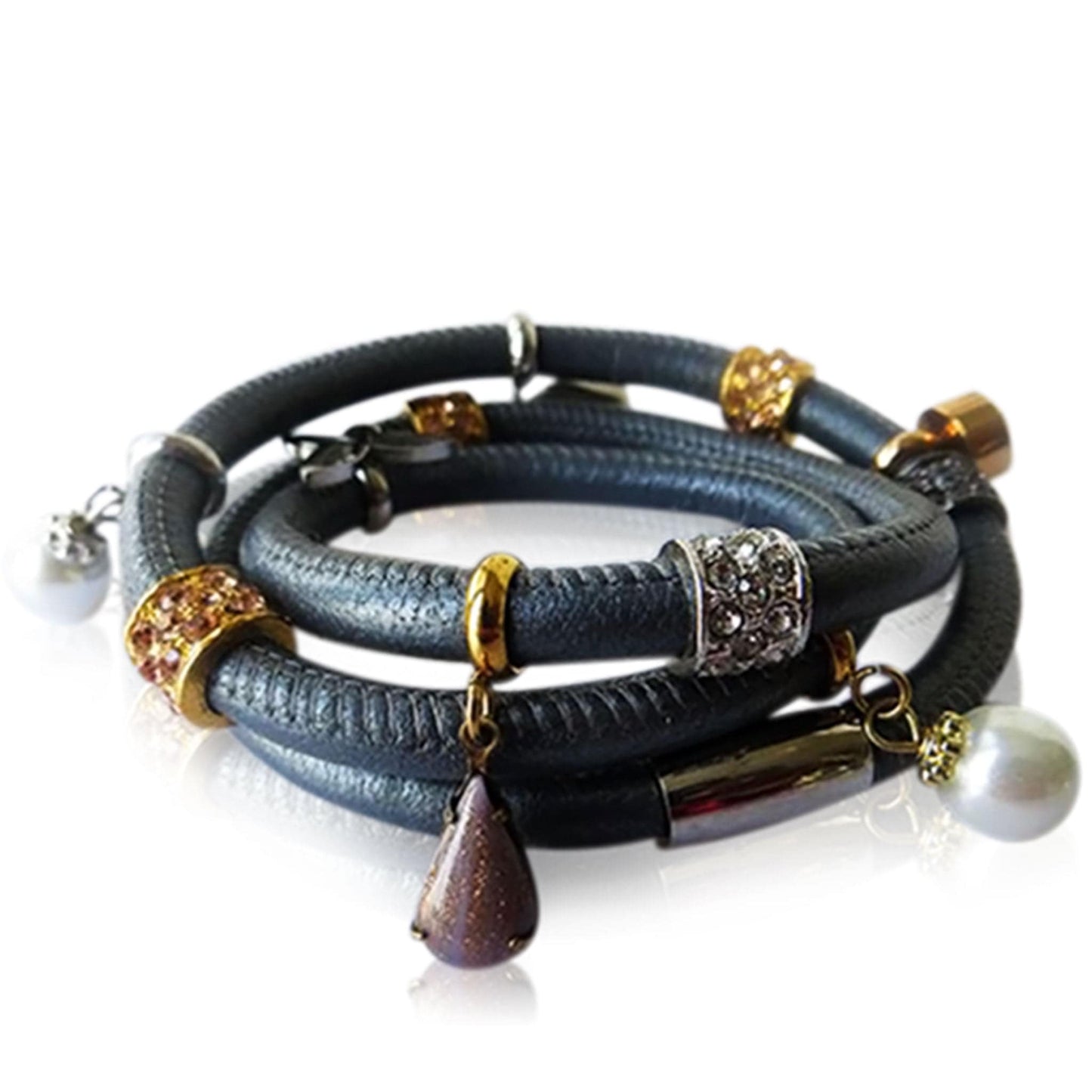 Leather Charm Bracelet Apparel & Accessories