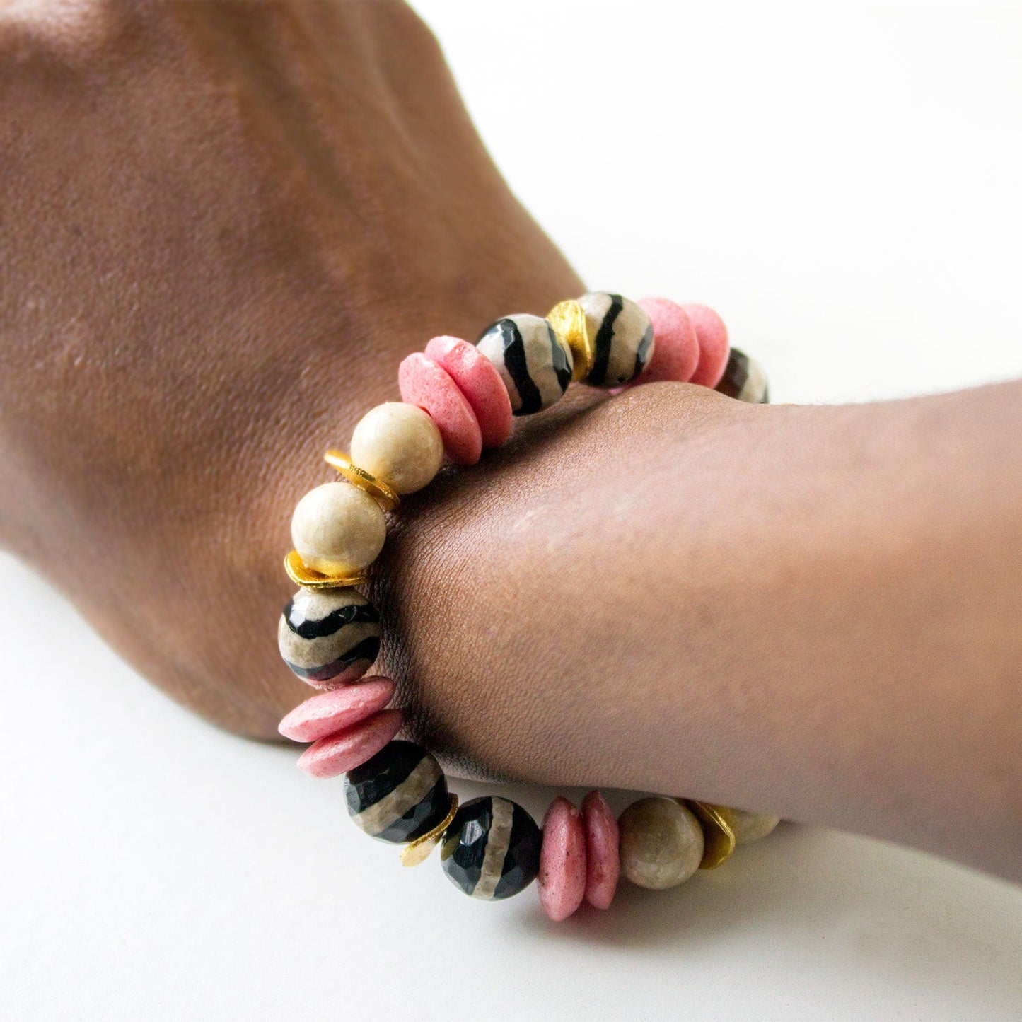 Multi Pink Gemstone bracelet Jewelry
