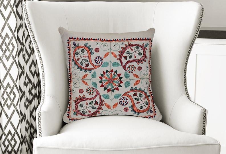 Paisley Cushion Cover - Banglez Bazar