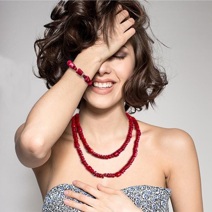 Red Coral Necklace - Banglez Bazar