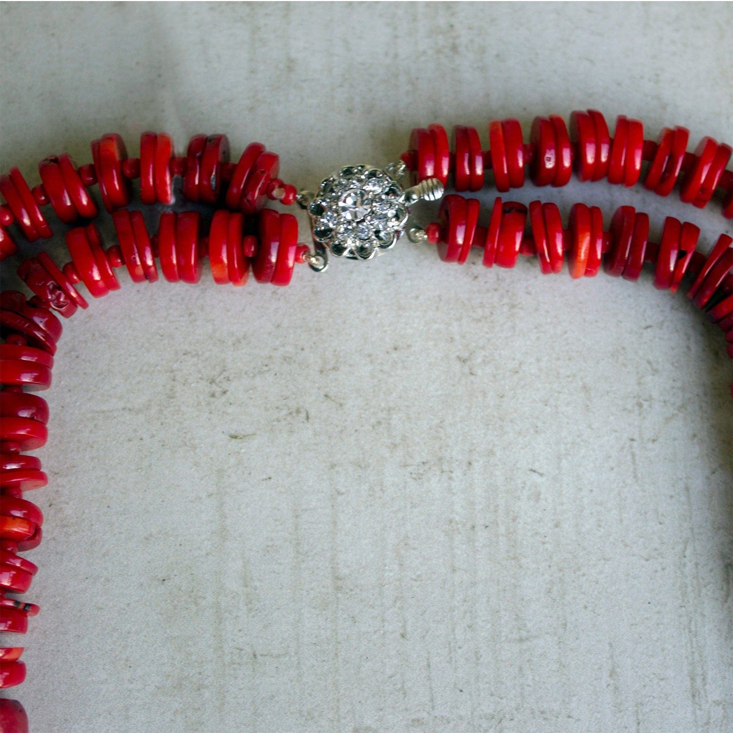 Red Vintage Necklace Jewelry