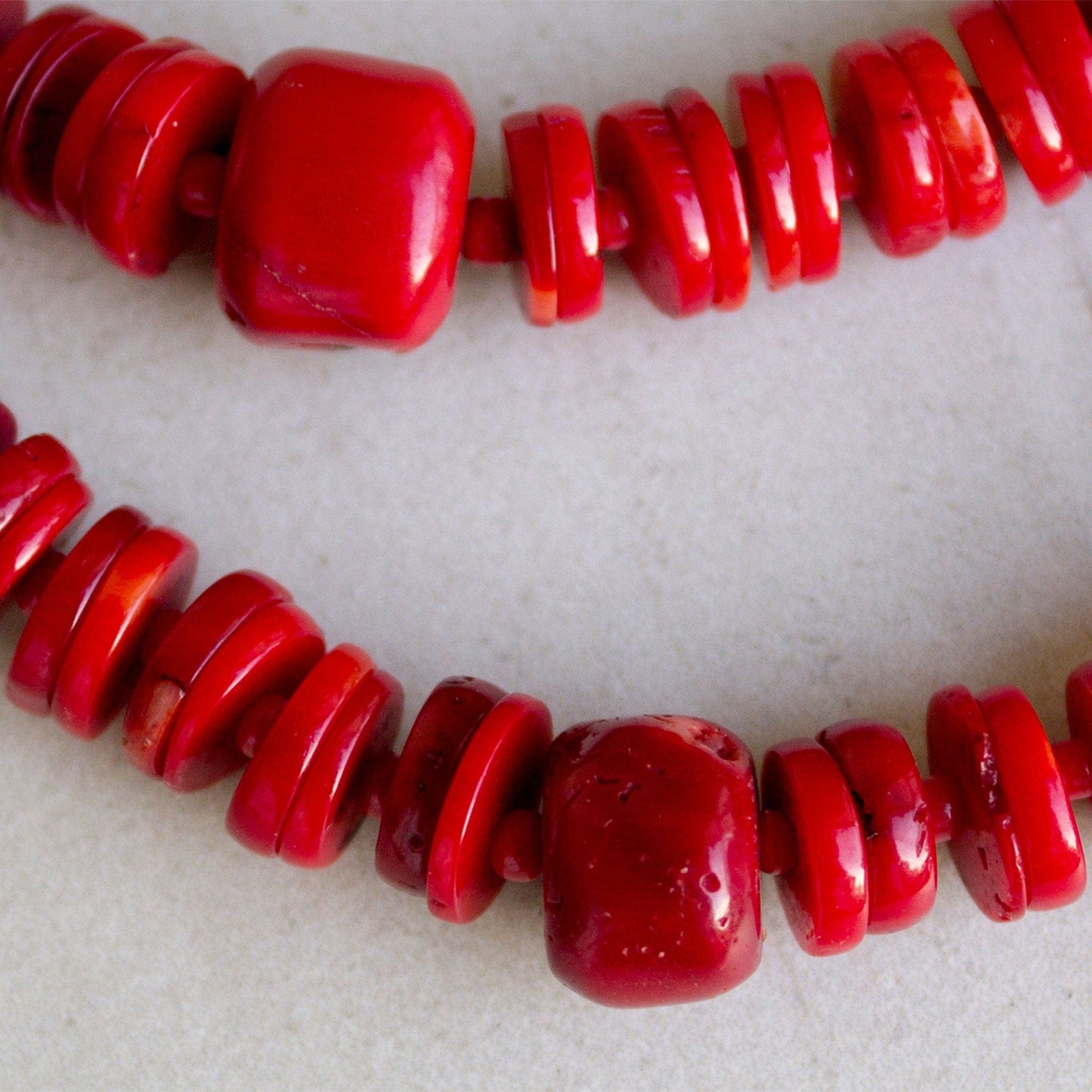 Red Vintage Necklace Jewelry