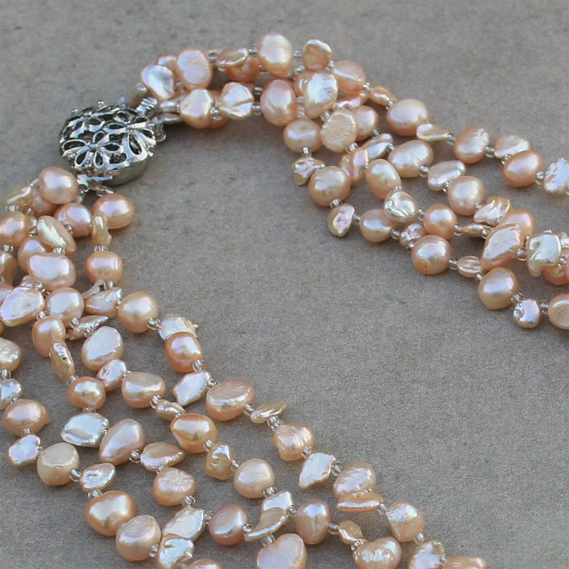 Sarah Fresh Water Keshi Pearl Necklace