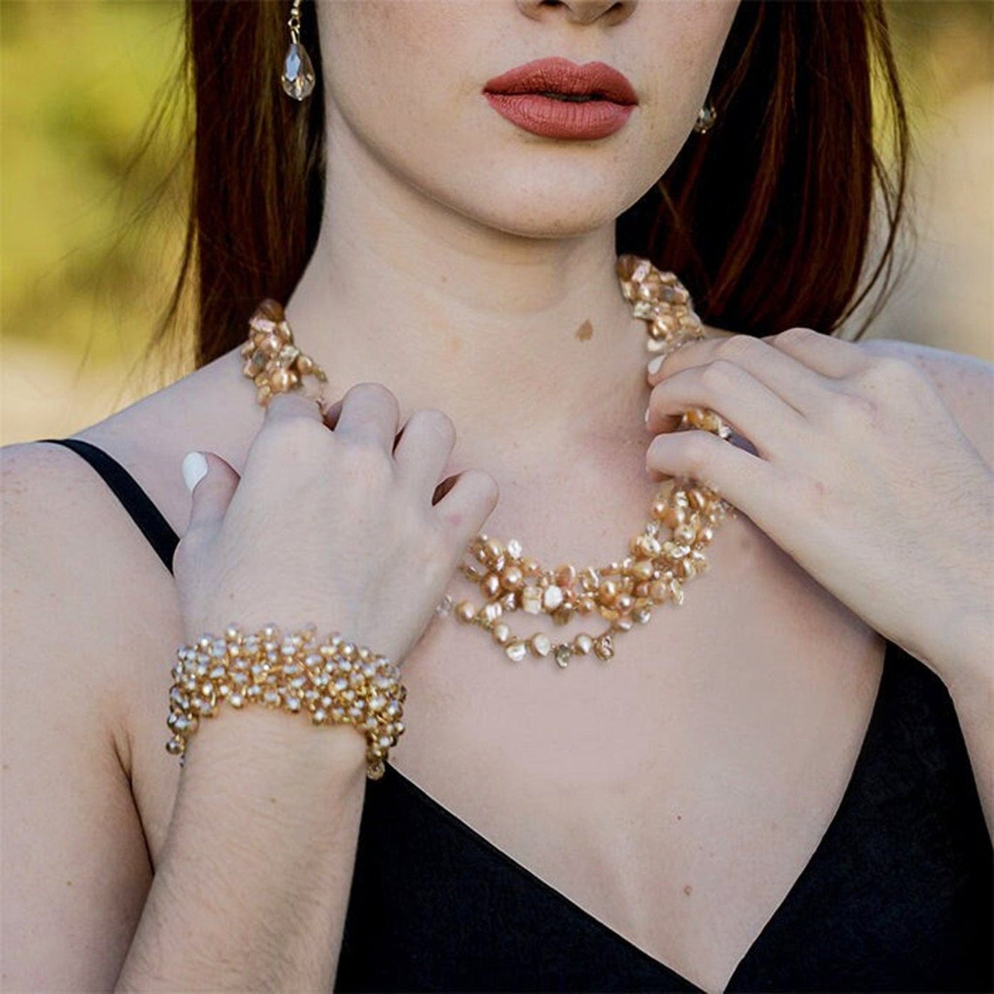 Sarah Keshi Pearl Necklace Jewelry